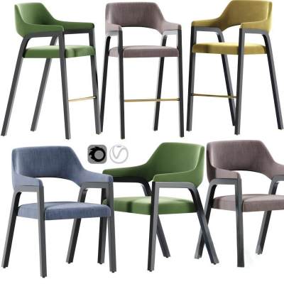 现代吧椅 单人椅-A04